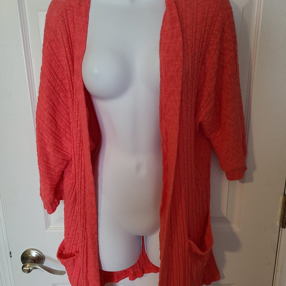 My Story Coral Color Sweater Sz M